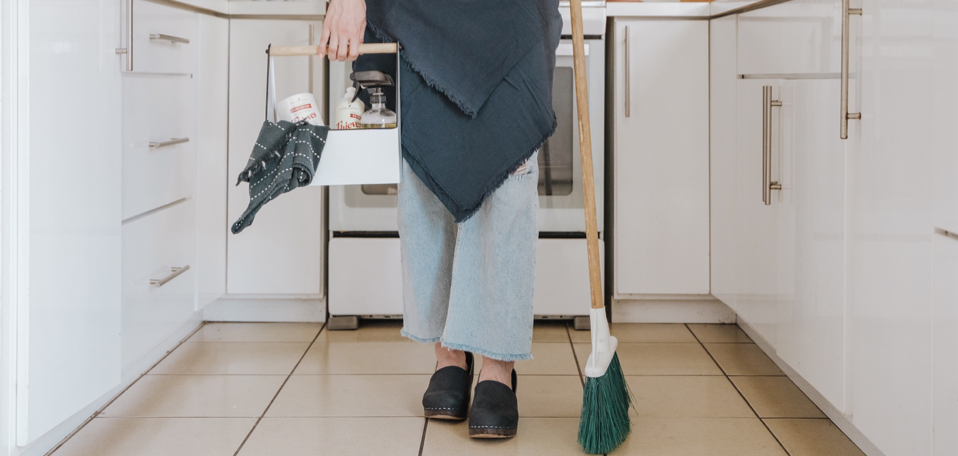 professional cleaning tool lady
